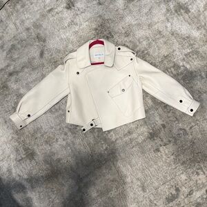 Ivory Leather Jacket